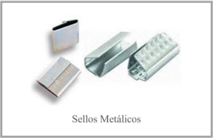Sellos metálicos de acero galvanizado para zuncho plástico
