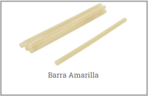 Barras de adhesivo Hot Melt industrial de color amarillo